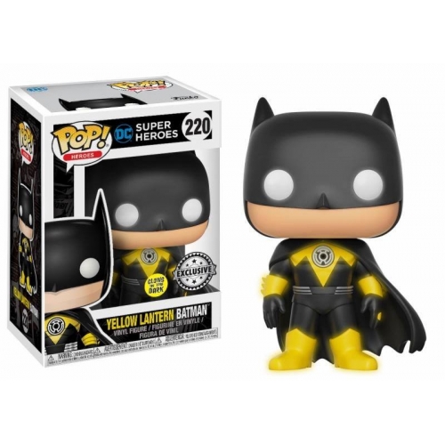 DC Comics - Figurine POP! Yellow Lantern Batman GITD 9 cm