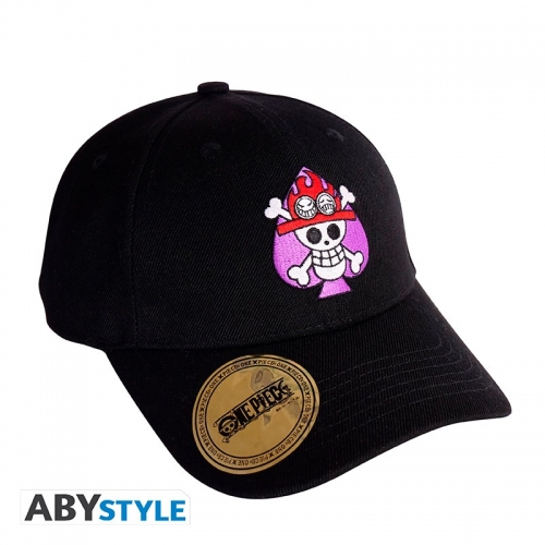 One Piece - Casquette Noire Skull Ace