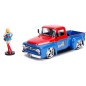 DC Comics - DC Bombshells Hollywood Rides 1/24 1956 Ford F100 métal avec figurine Super Girl