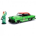 DC Bombshells - Réplique métal Hollywood Rides 1/24 Chevy Bel Air Hard Top 1953 avec figurine Poison Ivy