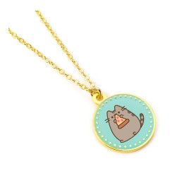 Pusheen - Pendentif et collier argent Blue Pizza