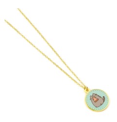 Pusheen - Pendentif et collier argent Blue Pizza