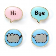 Pusheen - Pack 2 paires de boucles d'oreilles Stud Hi , Bye