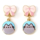 Pusheen - Boucles d'oreilles Drop Pink Bows