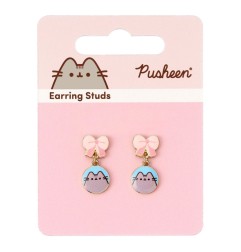 Pusheen - Boucles d'oreilles Drop Pink Bows