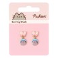 Pusheen - Boucles d'oreilles Drop Pink Bows