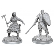 Dungeons & Dragons Nolzur's Marvelous Miniatures - Pack 2 miniatures à peindre Human Fighters