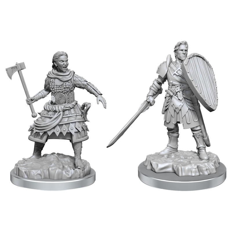 Dungeons & Dragons - D&D Nolzur's Marvelous Miniatures pack 2 miniatures à peindre Human Fighters