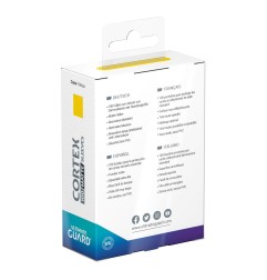 Ultimate Guard - Pack 100 pochettes Cortex Sleeves taille standard Matte Yellow