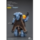 Warhammer 40k - Figurine 1/18 Space Marines Space Wolves Claw Pack Pack Leader -Logan Ghostwolf 12 cm