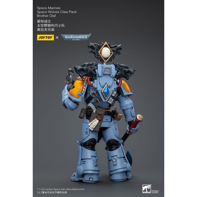JoyToy Space Marines - Space Wolves - Iron Priest Jorin Fellhammer 1/18 - Warhammer 40K Figurine