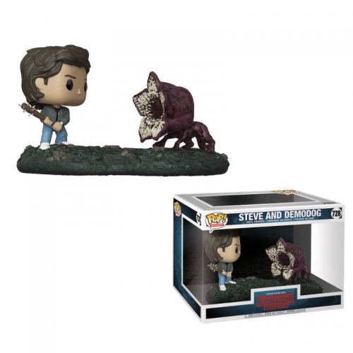 Stranger Things - Pack 2 Figurines POP! Bobble Head Steve & Demodog 9 cm