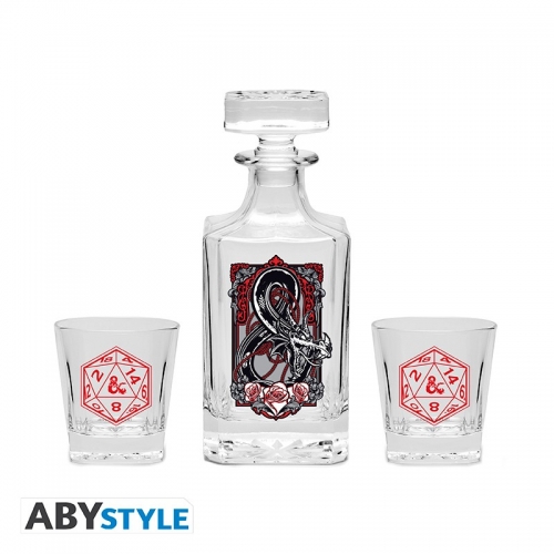 Donjons Et Dragons - Set Carafe + 2 verres Logo Donjons Et Dragons