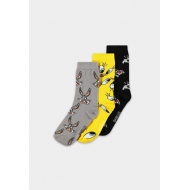 Looney Tunes - Pack 3 paires de chaussettes Three Icons 43-46