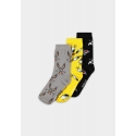 Looney Tunes - Pack 3 paires de chaussettes Three Icons 35-38