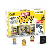 Les Minions - Pack 4 figurines Bitty POP! Roller Skating Stuart 2,5 cm