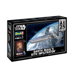 Star Wars - Episode I kit complet maquette 1/120 Darth Maul's Sith Infiltrator 22 cm
