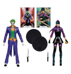 DC Comics - DC Multiverse figurines Pack de 2 The Joker & Punchline 18 cm