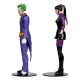 DC Multiverse - Pack de 2 Figurines The Joker & Punchline 18 cm