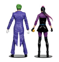 DC Multiverse - Pack de 2 Figurines The Joker & Punchline 18 cm