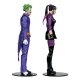 DC Multiverse - Pack de 2 Figurines The Joker & Punchline 18 cm