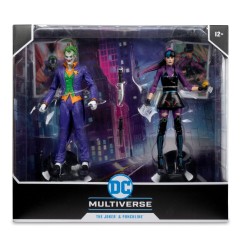 DC Multiverse - Pack de 2 Figurines The Joker & Punchline 18 cm