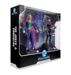 DC Multiverse - Pack de 2 Figurines The Joker & Punchline 18 cm