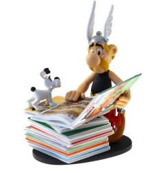 Asterix - Statuette Collectoys  pile d'albums 2nd Edition 23 cm