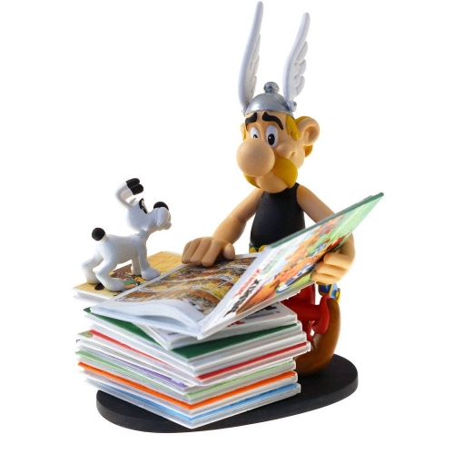 Asterix - Statuette Collectoys  Asterix pile d'albums 2nd Edition 23 cm