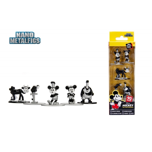 Disney - Pack 5 figurines Diecast Nano Metalfigs Mickey's 90th 4 cm