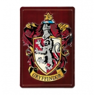 Harry Potter - Panneau métal 3D Gryffindor 20 x 30 cm