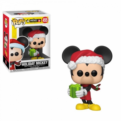 Mickey Mouse 90th Anniversary - Figurine POP! Holiday Mickey 9 cm