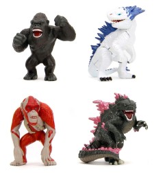 Godzilla - Pack 4 figurines Diecast Nano Metalfigs Wave 1 4 cm