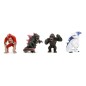Godzilla - Pack 4 figurines Diecast Nano Metalfigs série 1 4 cm