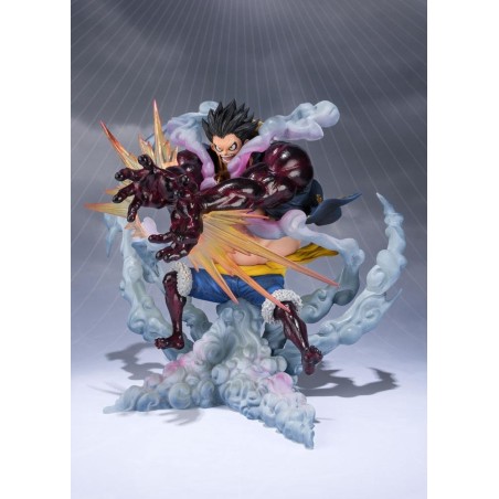 One Piece - Statuette FiguartsZERO Monkey D. Luffy Gear 4 Leo Bazooka 18 cm