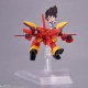 Macross 7 - Véhicule avec figurine Tiny Session VF-19 Custom Fire Valkyrie avec Basara Nekki 11 cm