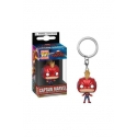Captain Marvel - Porte-clés Pocket POP! Captain Marvel (avec casque) 4 cm