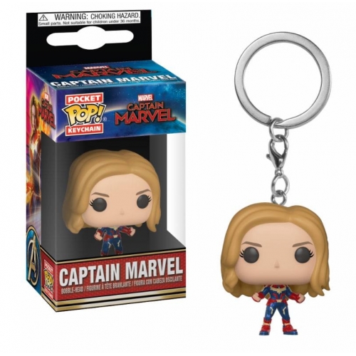 Captain Marvel - Porte-clés Pocket POP! Captain Marvel 4 cm