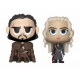 Game of Thrones - Pack 2 figurines Vinyl Jon & Daenerys 10 cm