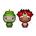 Fortnite - Pack 2 figurines Pint Size Heroes Rex & Tricera Ops 6 cm