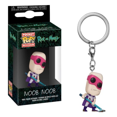 Rick et Morty - Porte-clés Pocket POP! Vinyl Noob-Noob 4 cm