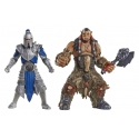 Warcraft - Pack 2 figurines Alliance Soldier vs. Durotan 6 cm