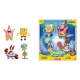 Bob l'éponge - Pack 4 figurines Diecast Nano Metalfigs 4 cm