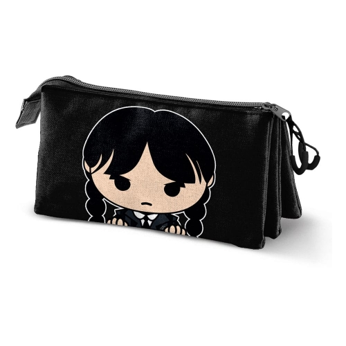 Mercredi - Triple trousse Chibi Black