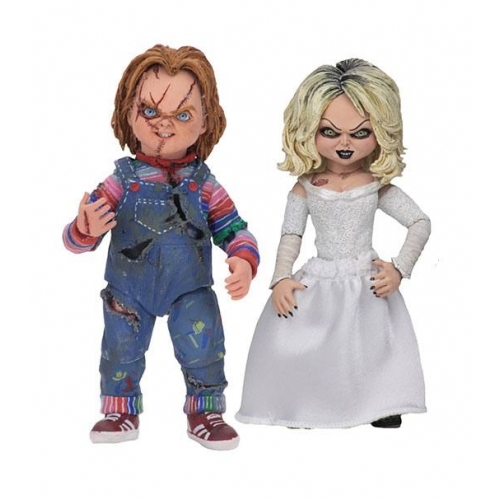 La Fiancée de Chucky - Pack 2 figurines Ultimate Chucky & Tiffany 10 cm