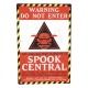 S.O.S Fantômes - Panneau métal Spook Central