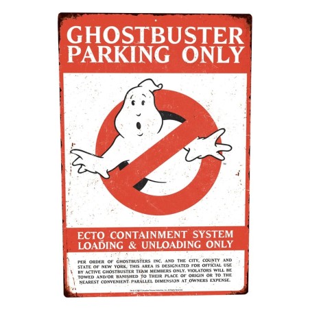 S.O.S Fantômes - Ghostbusters panneau métal Parking