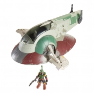 Star Wars Mission Fleet - Véhicule avec figurine Firespray with Boba Fett 6 cm