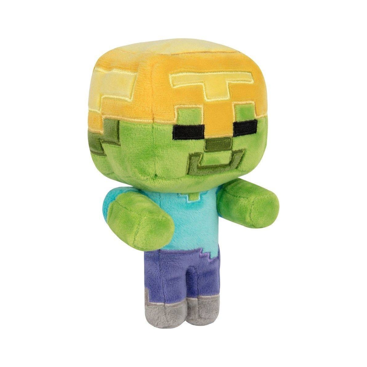 Minecraft Peluche Happy Explorer Gold Helmet Zombie 18 cm Figurine Discount