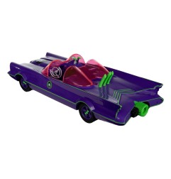 DC Retro - Figurine Batman 66 Batmobil with Joker (Gold Label) 15 cm
